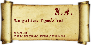 Margulies Agmánd névjegykártya